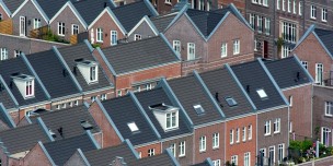 High Angle View of Townhouses