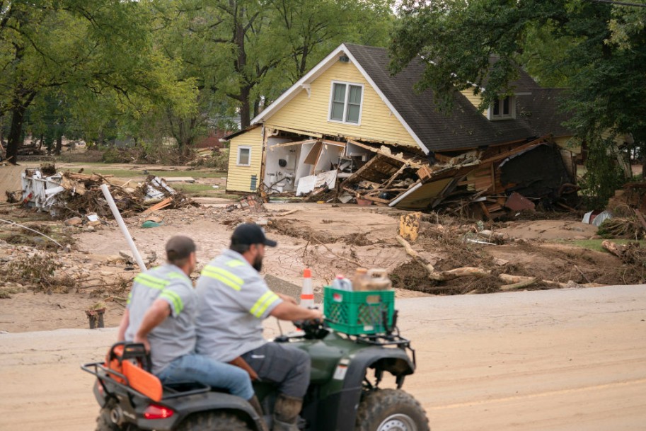 Storm Helene Causes Massive Flooding Across Swath Of Western North Carolina