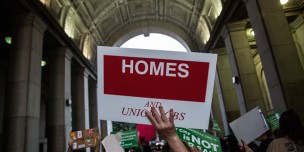 Homeless Activists Demonstrate For Affordable Housing In New York