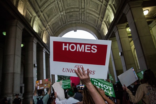 Homeless Activists Demonstrate For Affordable Housing In New York