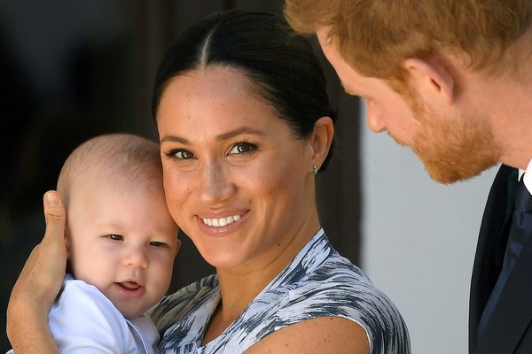 Prince Harry and Meghan, Duchess of Sussex, with son Archie 