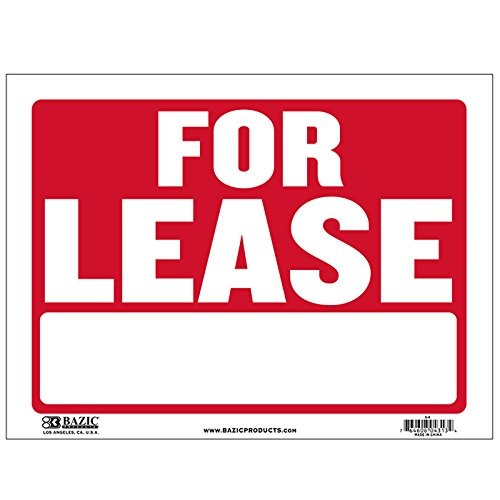 “For Lease”  - Durable Plastic Weatherproof Yard Signs