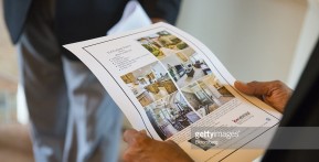Prospective Buyers Look At A House Ahead Of Existing Home Sales Figures